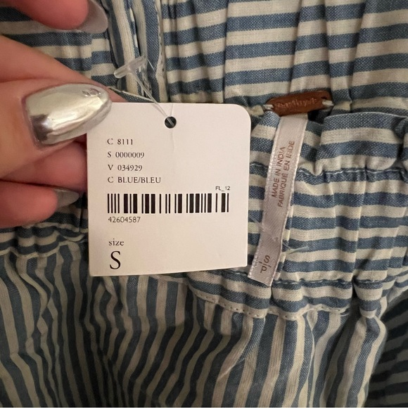 Embroidered striped tassel tank top - Picture 4 of 7